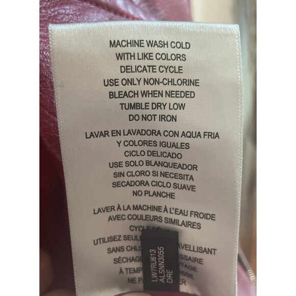 NWT-MSRP $148: Levi’s Red, Fully Lined, Leather Look & Feel, Woman’s Jacket. LG - Picture 7 of 9